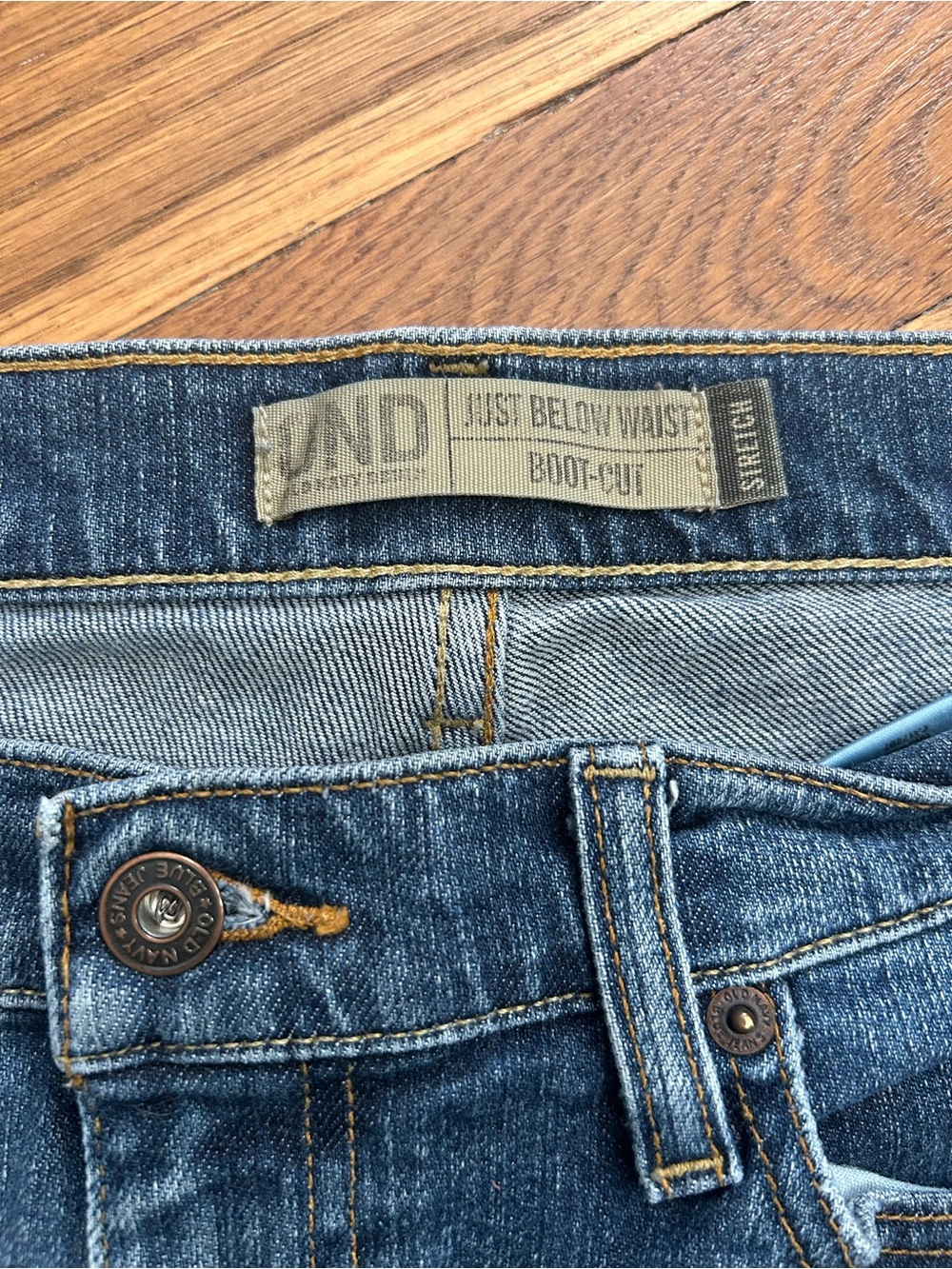 Old Navy Dark Blue Boot-Cut Jeans